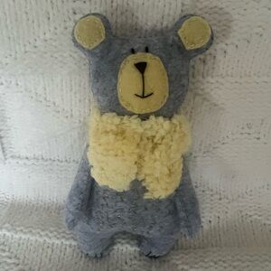 Gray and Cream Stuffed Bear Toy